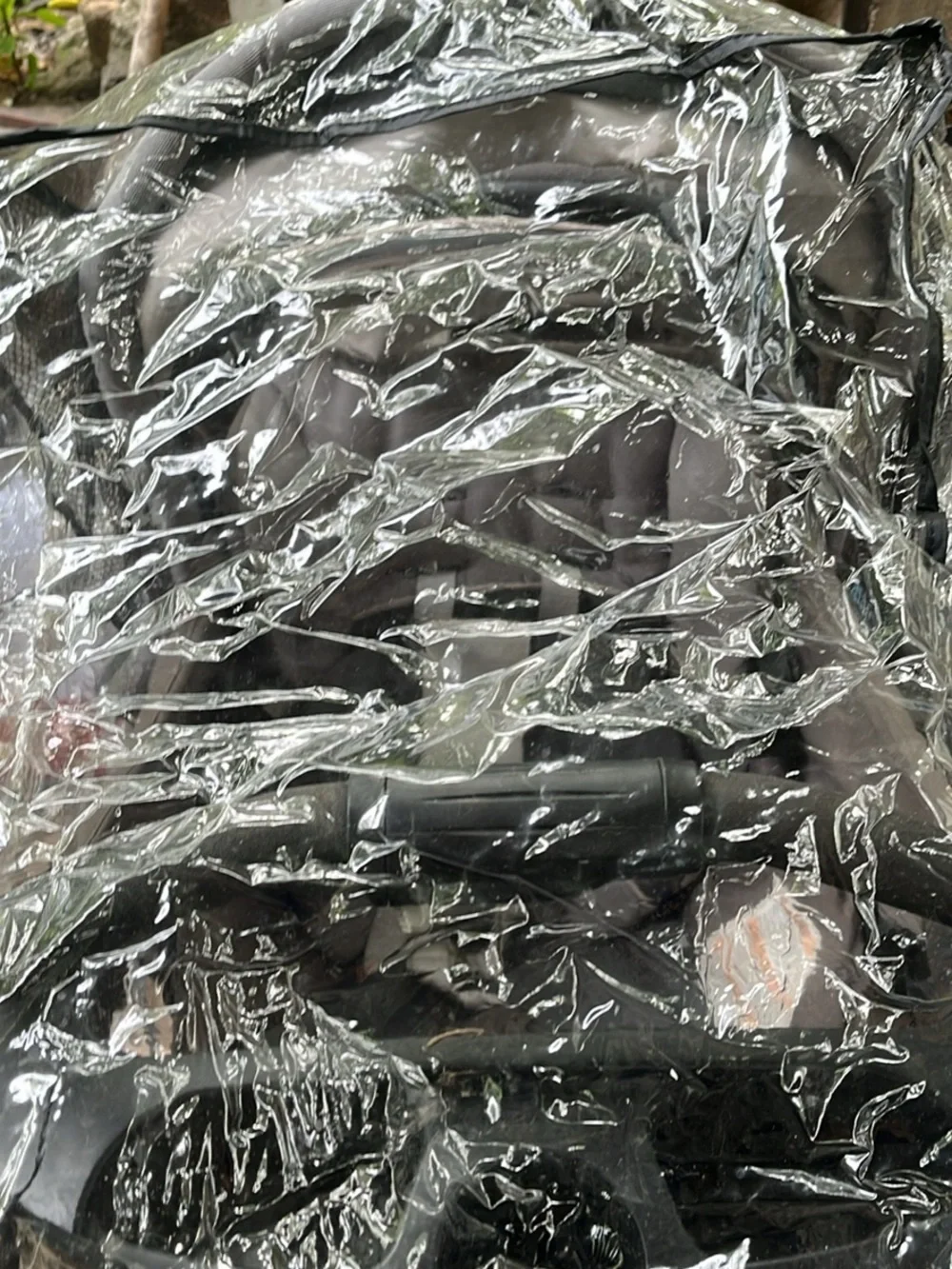 Plastic stroller cover